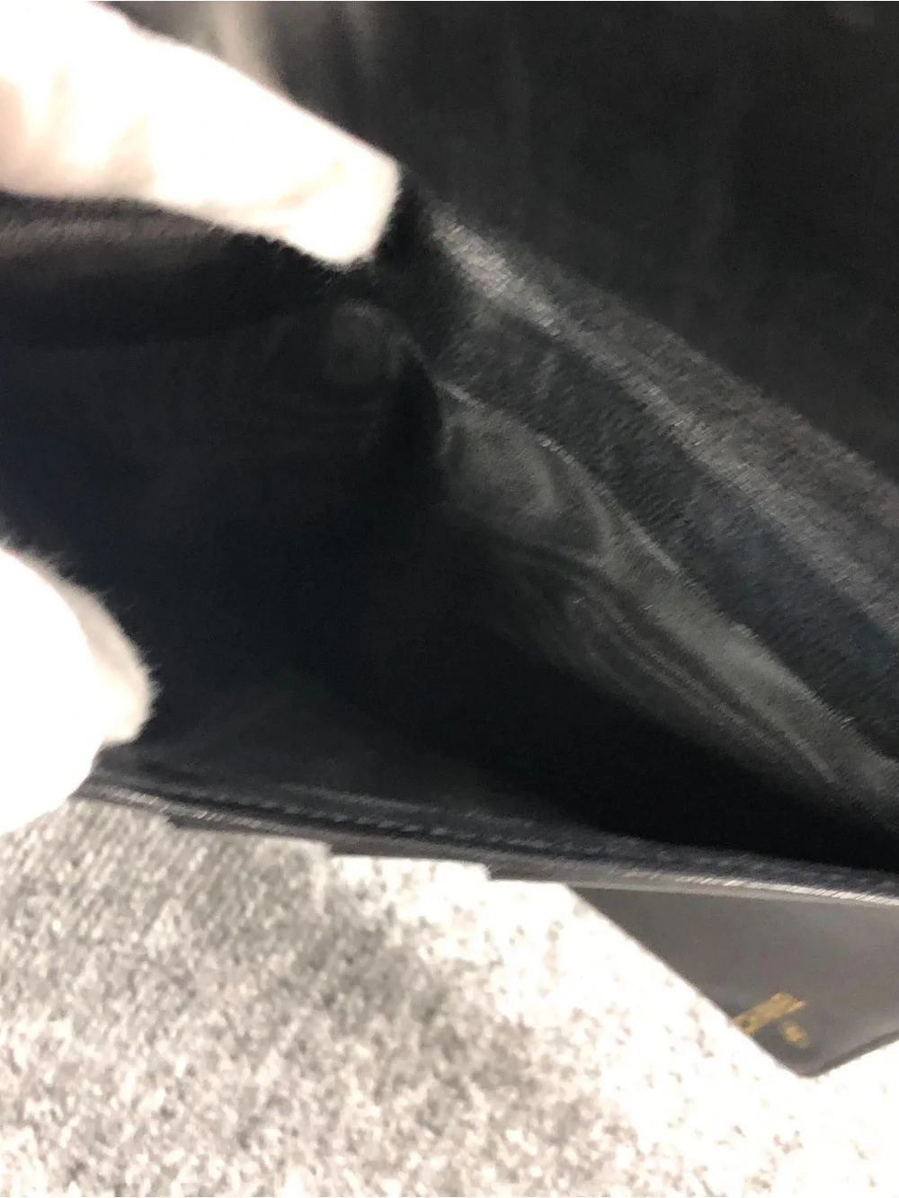 CHANEL Black Caviar Leather Long Wallet with Embossed CC
